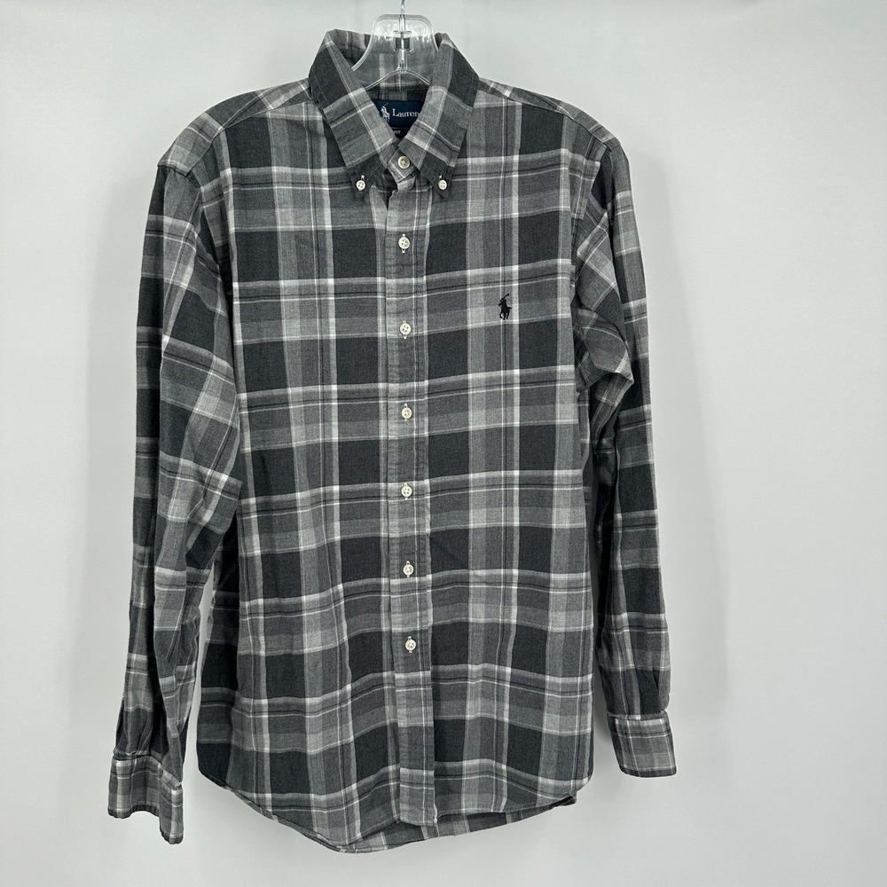Ralph Lauren Mens Preppy Plaid Flannel Shirt Size M Heritage Americana Outdoors